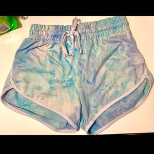 Tie dye blue shorts